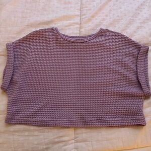 Purple Knit Women's Top